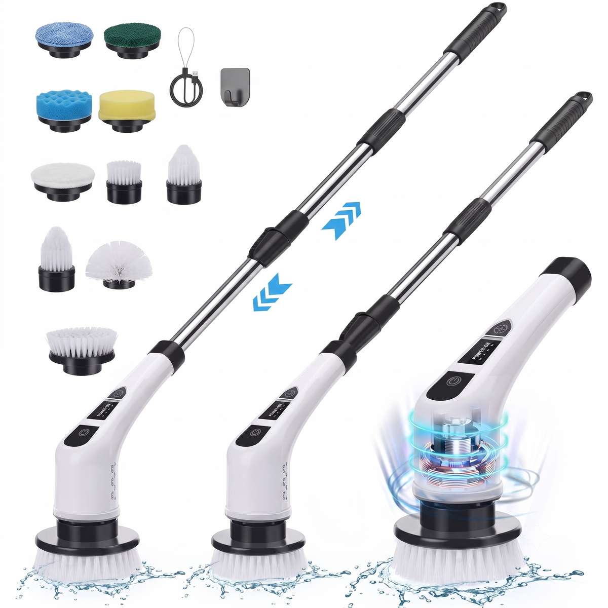 🧽 9-in-1 Electric Spin Cleaning Brush